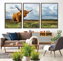 Highland Cattle Wall Art Cow Canvas Print Animal Art by MyGreatCanvas | Canvas Wall Art Prints | Photo Prints & Wall Decor
