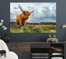 Highland Cattle Wall Art Cow Canvas Print Animal Art by MyGreatCanvas | Canvas Wall Art Prints | Photo Prints & Wall Decor