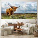 Highland Cattle Wall Art Cow Canvas Print Animal Art by MyGreatCanvas | Canvas Wall Art Prints | Photo Prints & Wall Decor