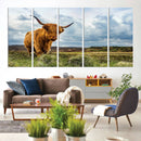 Highland Cattle Wall Art Cow Canvas Print Animal Art by MyGreatCanvas | Canvas Wall Art Prints | Photo Prints & Wall Decor