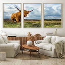 Highland Cattle Wall Art Cow Canvas Print Animal Art by MyGreatCanvas | Canvas Wall Art Prints | Photo Prints & Wall Decor