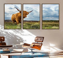 Highland Cattle Wall Art Cow Canvas Print Animal Art by MyGreatCanvas | Canvas Wall Art Prints | Photo Prints & Wall Decor