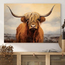 Highland Cow Wall Art Canvas Print - Rustic Modern Decor for by MyGreatCanvas | Canvas Wall Art Prints | Photo Prints & Wall Decor