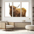 Highland Cow Wall Art Canvas Print – Framed Scottish Bull by MyGreatCanvas | Canvas Wall Art Prints | Photo Prints & Wall Decor
