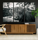 Highland Cow Wall Art Canvas Print Scottish Cattle Canvas by MyGreatCanvas | Canvas Wall Art Prints | Photo Prints & Wall Decor
