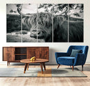 Highland Cow Wall Art Canvas Print Scottish Cattle Canvas by MyGreatCanvas | Canvas Wall Art Prints | Photo Prints & Wall Decor