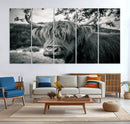 Highland Cow Wall Art Canvas Print Scottish Cattle Canvas by MyGreatCanvas | Canvas Wall Art Prints | Photo Prints & Wall Decor