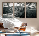 Highland Cow Wall Art Canvas Print Scottish Cattle Canvas by MyGreatCanvas | Canvas Wall Art Prints | Photo Prints & Wall Decor