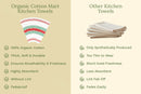 Striped Kitchen Towels by Organic Cotton Mart