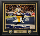 Hines Ward Super Bowl Touchdown Pittsburgh Steelers Autographed 11" x 14" Framed Football Photo by Dynasty Sports & Framing
