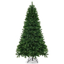 6/7/8 Feet Hinged Christmas Tree with PVC Branch Tips Warm White LED Lights by LJGDeals