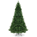 6/7/8 Feet Hinged Christmas Tree with PVC Branch Tips Warm White LED Lights-6 ft by DirectDeals