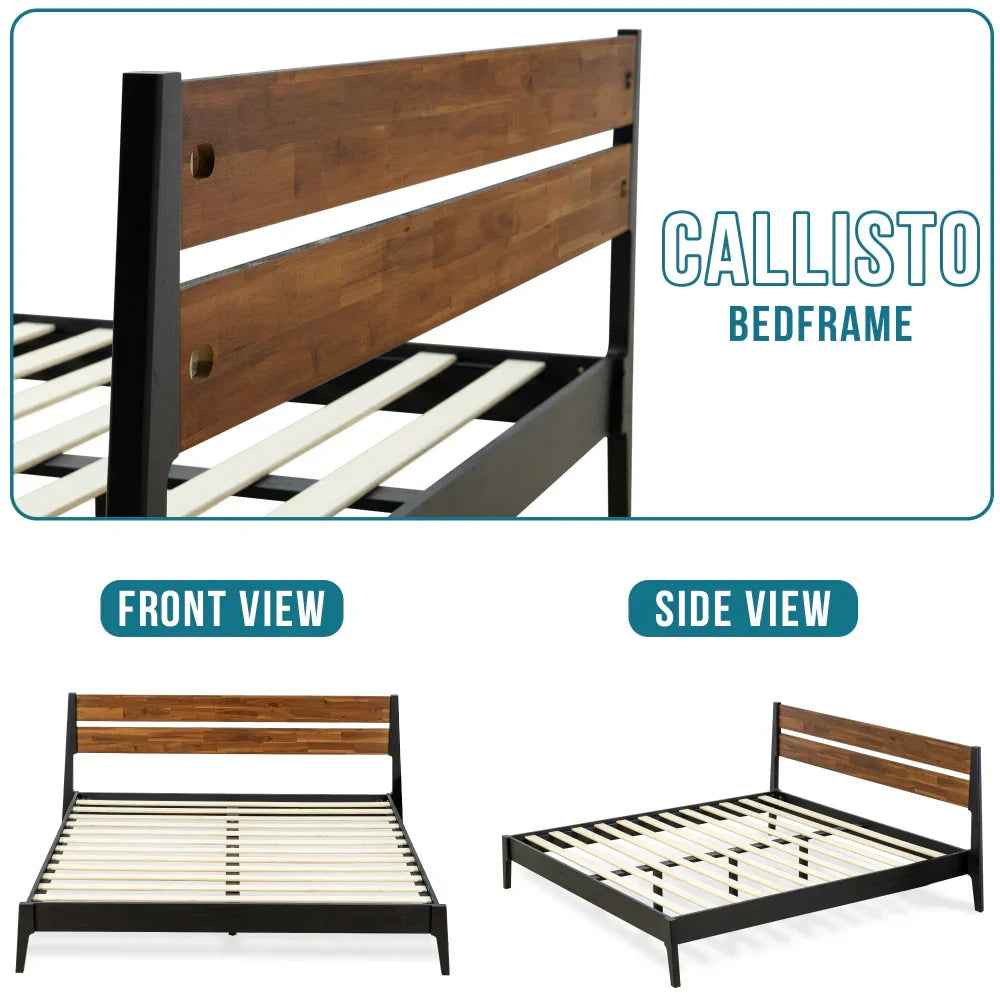 Callisto Solid Wood Bed Frame, photo 7 of 23