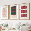 Christmas Wall Art Set. Guest Check, Santa Tickets by Wall Art Set