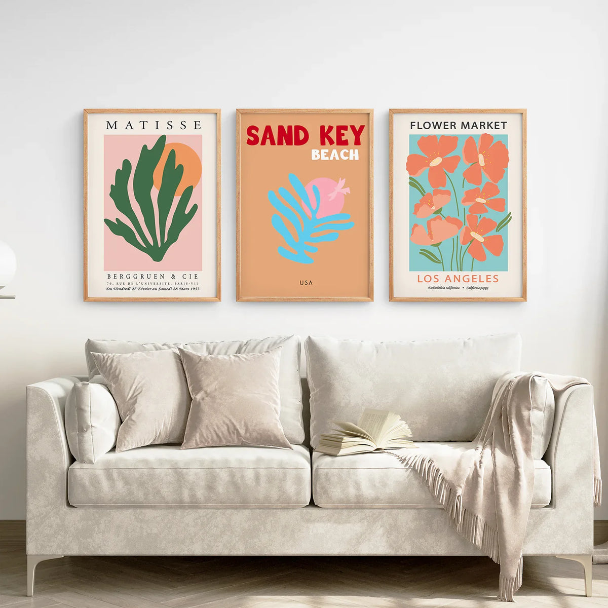 Trendy Colorful Prints Set of 3 Henri Matisse Art, photo 4 of 9