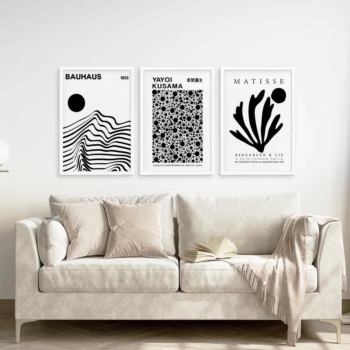 Set Of 3 Black and White Minimalist Prints, photo 4 of 9
