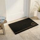 Home View - Black Coir Doormat