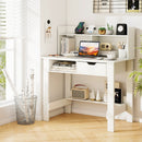 Home Office Computer Desk with Storage Shelves and Drawer Ideal for Working and Studying by LJGDeals