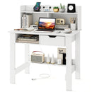 Home Office Computer Desk with Storage Shelves and Drawer Ideal for Working and Studying by LJGDeals
