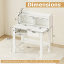 Home Office Computer Desk with Storage Shelves and Drawer Ideal for Working and Studying by LJGDeals