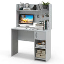 Home Office Desk with Raised Display Shelf and 2 Open Shelves by LJGDeals