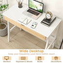 Wooden Computer Desk with Drawer for Home Office by LJGDeals