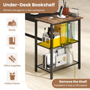 59 Inch Home Office Computer Desk with Removable Storage Shelves
