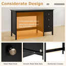 3-Drawer Home Office Study Computer Desk with Spacious Desktop by LJGDeals