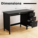 3-Drawer Home Office Study Computer Desk with Spacious Desktop by LJGDeals