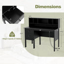 48 Inch Computer Desk with Drawers Power Outlets by LJGDeals