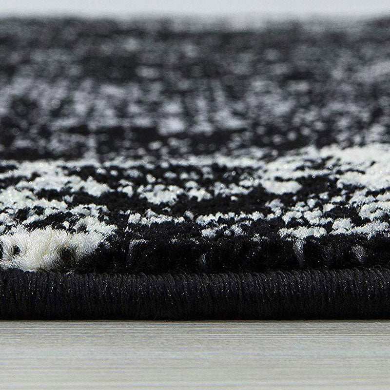Homeward Collection Non-Skid Area Rug | 5X7 Ft. | Black