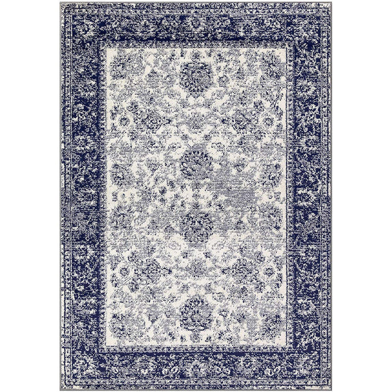 Homeward Collection Non-Skid Area Rug | 5X7 Ft. | Blue - Gray