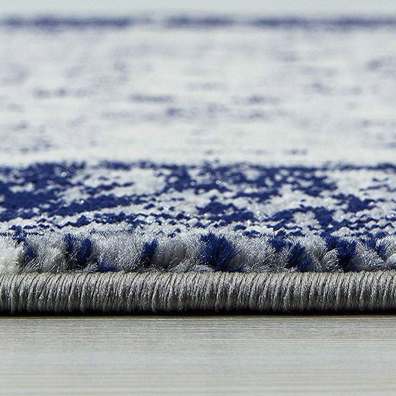Homeward Collection Non-Skid Area Rug | 5X7 Ft. | Blue - Gray