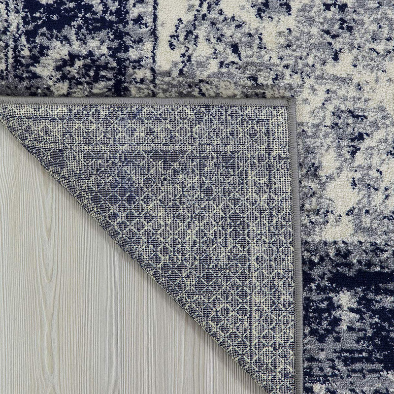 Homeward Collection Non-Skid Area Rug | 5X7 Ft. | Blue - Gray