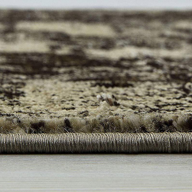 Homeward Collection Non-Skid Area Rug | 5X7 Ft. | Dark Beige