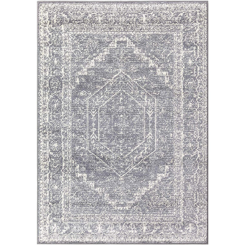 Homeward Collection Non-Skid Area Rug | 5X7 Ft. | Light -Gray