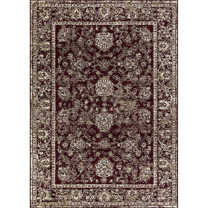 Homeward Collection Non-Skid Area Rug | 5X7 Ft. | Maroon