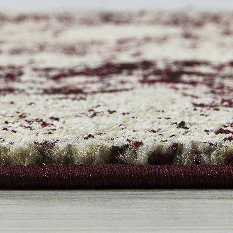 Homeward Collection Non-Skid Area Rug | 5X7 Ft. | Maroon