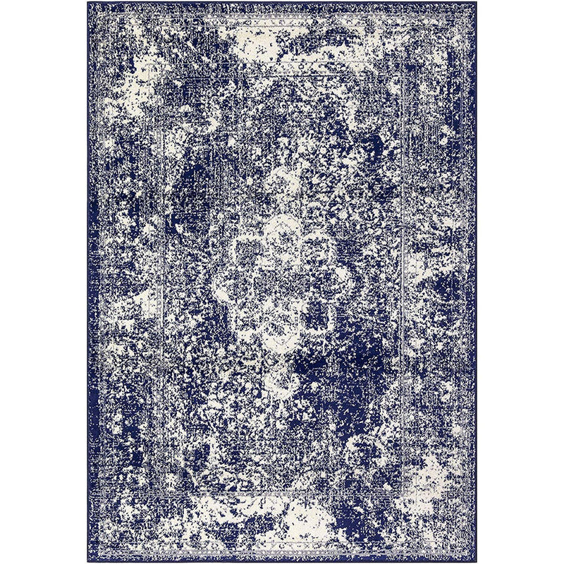 Homeward Collection Non-Skid Area Rug | 5X7 Ft. | Navy