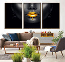 Honey Gold Lips and Black Woman Photograph Canvas, Black by MyGreatCanvas | Canvas Wall Art Prints | Photo Prints & Wall Decor