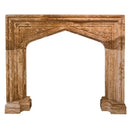 Honey Onyx Translucent Natural Stone Fireplace Surround Hand-Carved French Villa 57x52
