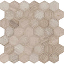 MSI Honey Comb Hexagon Marble Mosaic Wall and Floor Tile 11.75"x12"