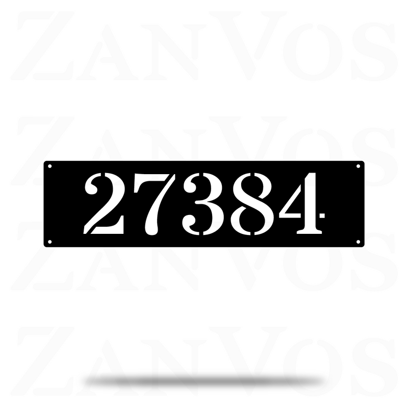 Horizontal Address Monogram