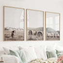 Autumn Farmhouse Wall Art Set. Farm Animals on the Field by Wall Art Set