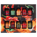 Gourmet Hot Sauce Sampler Gift Set of 10, Flavors Include Habanero