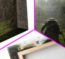 The Gardener, Floramancer Concept Art, Plantaemancer, Framed Canvas Print, Ready To Hang Framed Wall Art