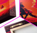 Vaporwave Cowboy Horse Desert Purple Man Fine Art Print, Wall Art Print, Wall Poster, Wall Décor