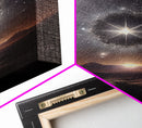 The North star over the Sahara, starry night sky art, framed canvas print