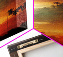 Los Angeles, California at sunset, canvas print, ready to hang wall art