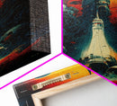 Cosmic Horror Space Exploration Poster Canvas Print, Scifi Wall Art, ready to hang wall art